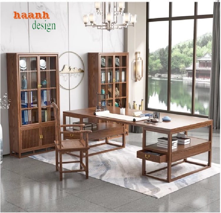 Bàn Làm Việc Gỗ Á Đông