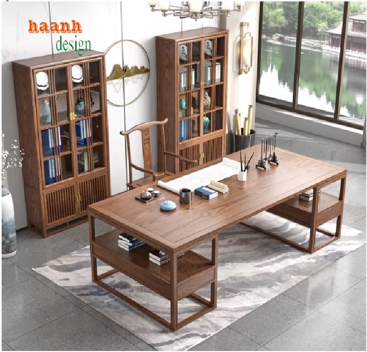 Bàn Làm Việc Gỗ Á Đông