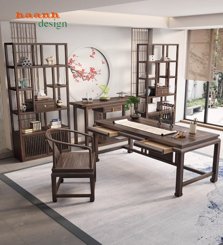 Bàn ghế phòng làm việc đời minh
