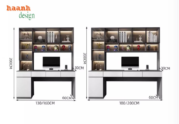 bàn làm việc gỗ công nghiệp