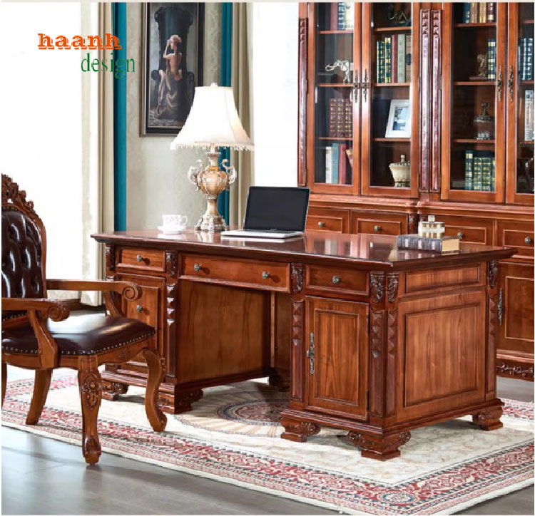bàn làm việc tân cổ điển châu Âu
