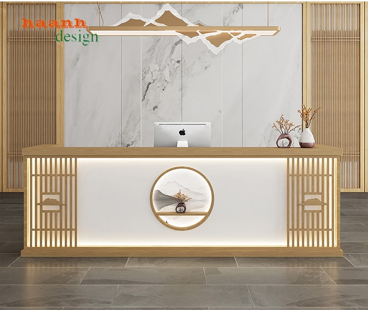 Quầy lễ tân văn phòng QLT001