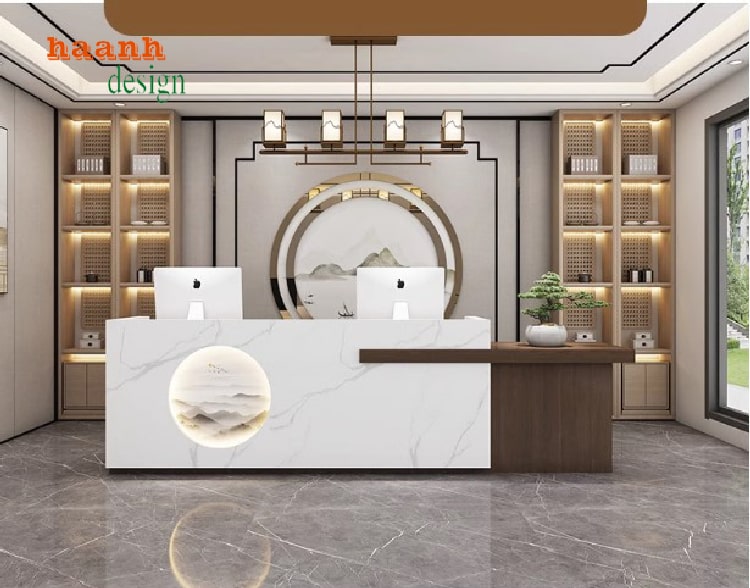 Quầy tiếp tân văn phòng