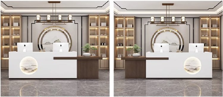 Quầy tiếp tân văn phòng