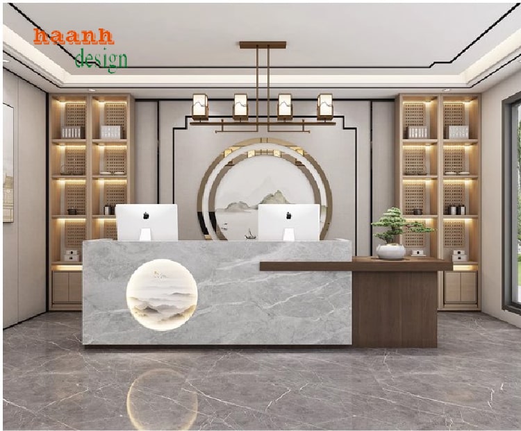 Quầy tiếp tân văn phòng