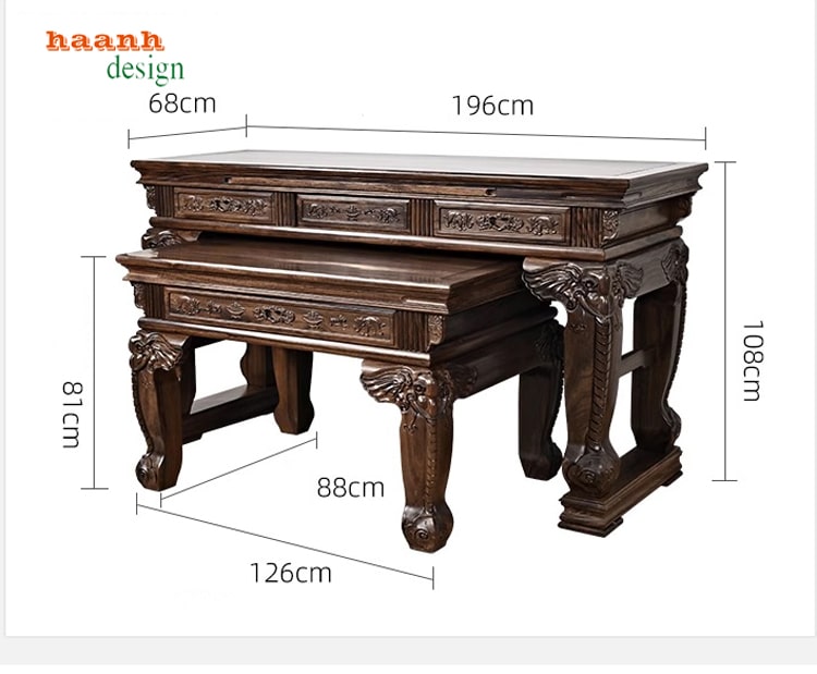 Bàn thờ gỗ tự nhiên