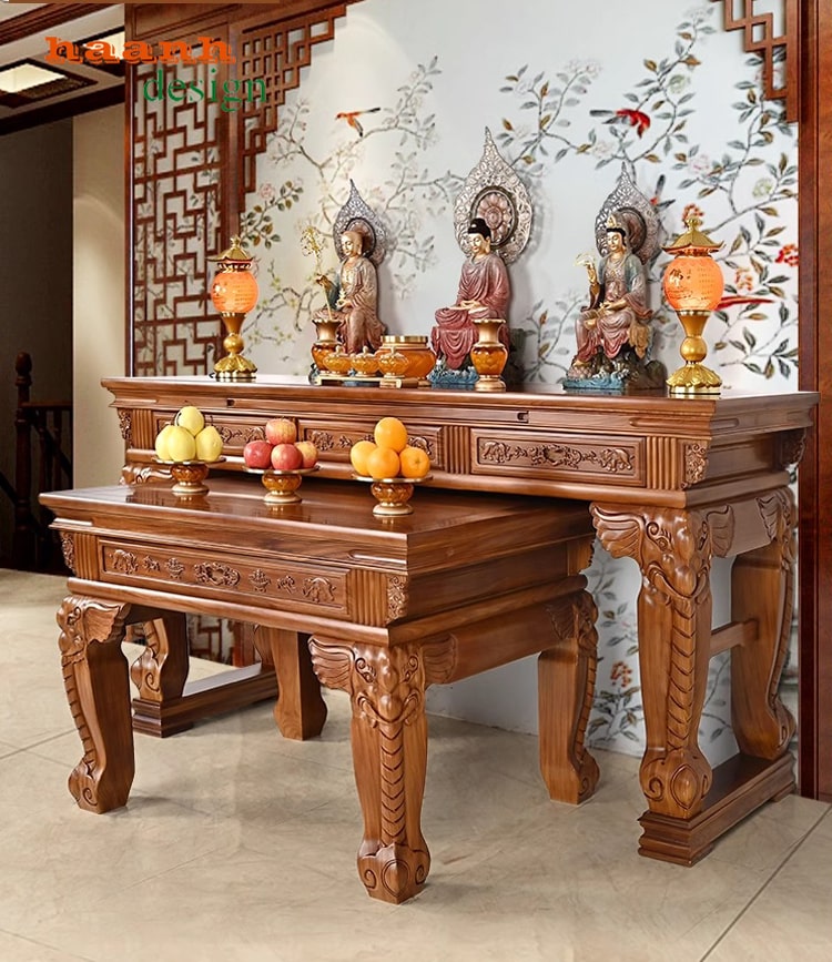 Bàn thờ gỗ tự nhiên