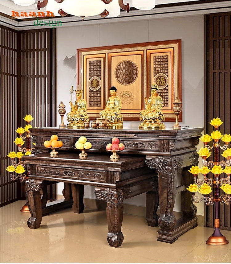 Bàn thờ gỗ tự nhiên
