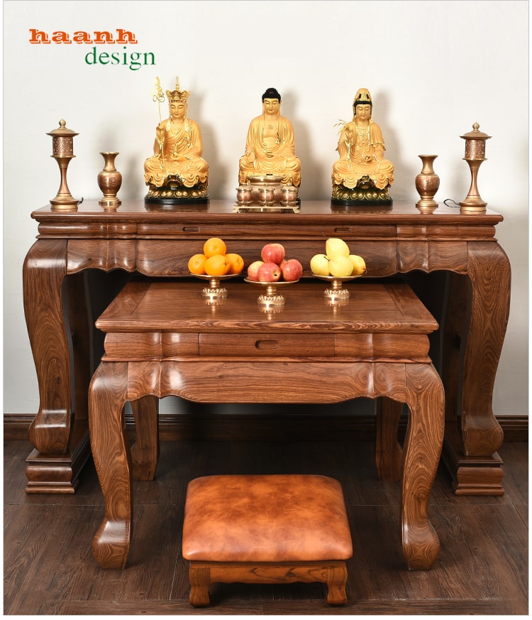 Sập thờ giả cổ gỗ tự nhiên