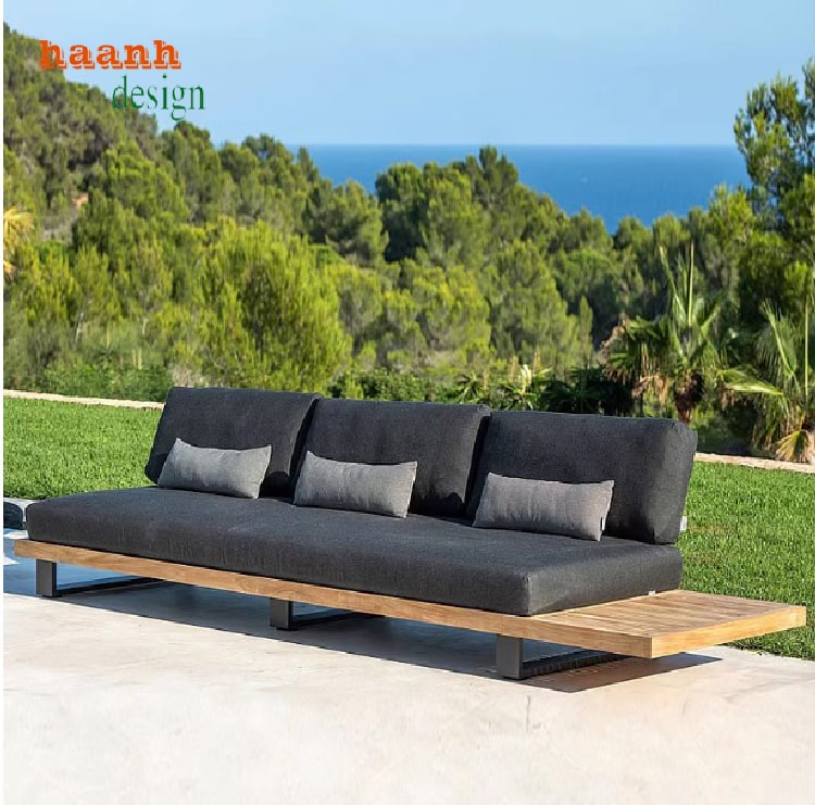 Mẫu bàn ghế gỗ ngoài trời đẹp cao cấp từ gỗ Teak