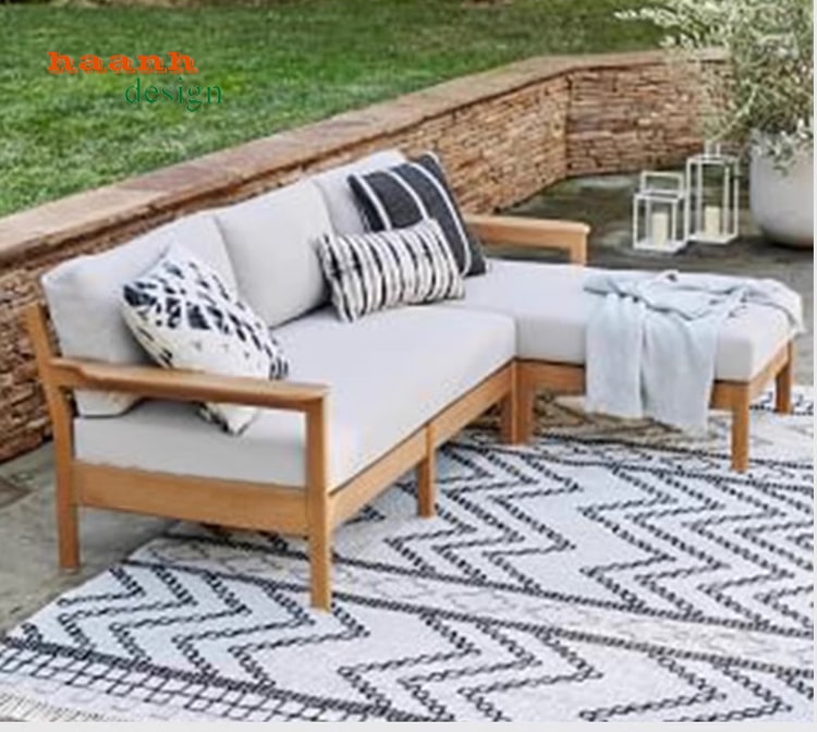Sofa ngoài trời gỗ Teak