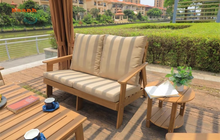 Sofa Ngoại Thất Teak Tự Nhiên