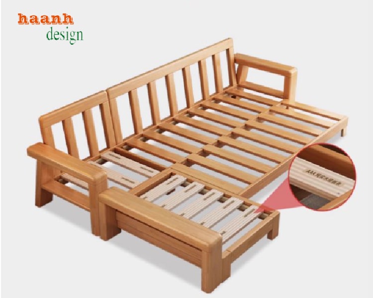 bàn ghế góc gỗ sồi sơn PU Inchem cao cấp