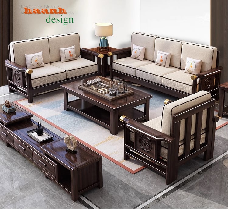 Mẫu ghế sofa gỗ đơn giản hiện đại