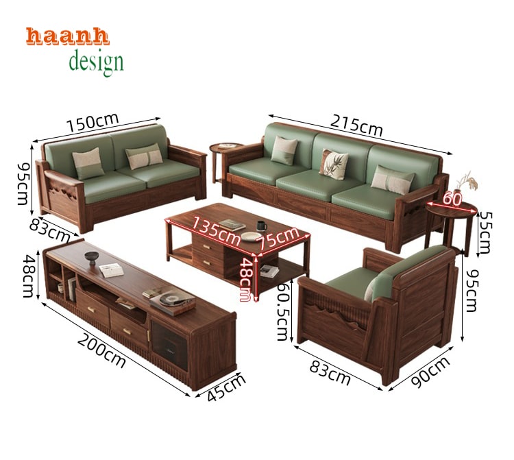 sofa gỗ hiện đại