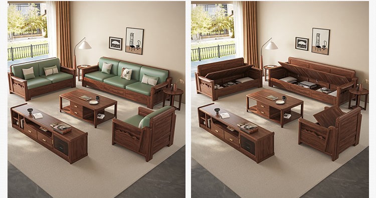 sofa gỗ hiện đại