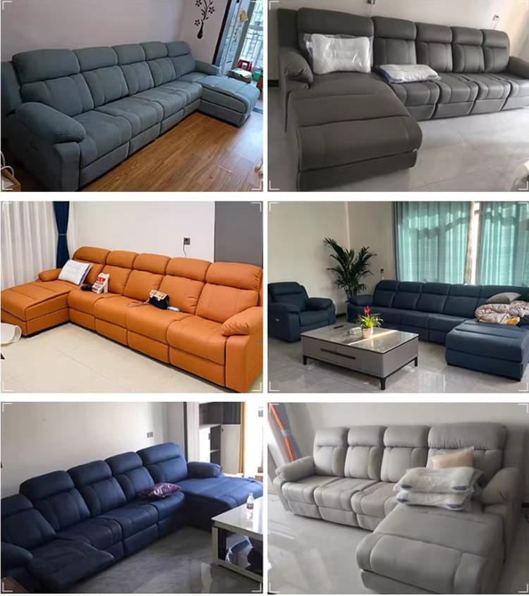 sofa nỉ đẹp hiện đại màu trung tính