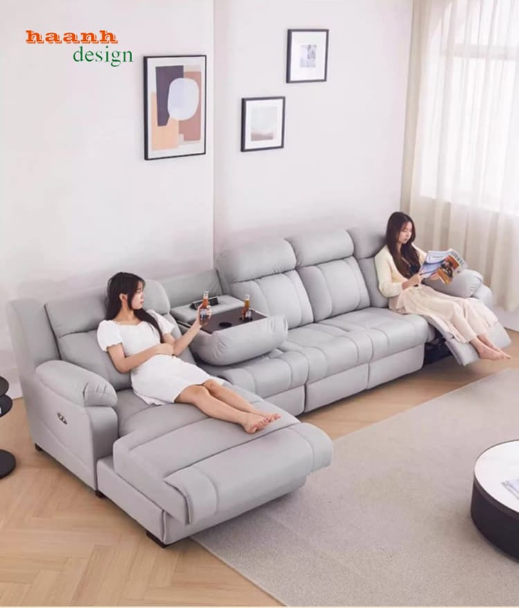 sofa nỉ đẹp hiện đại cho phòng khách nhỏ