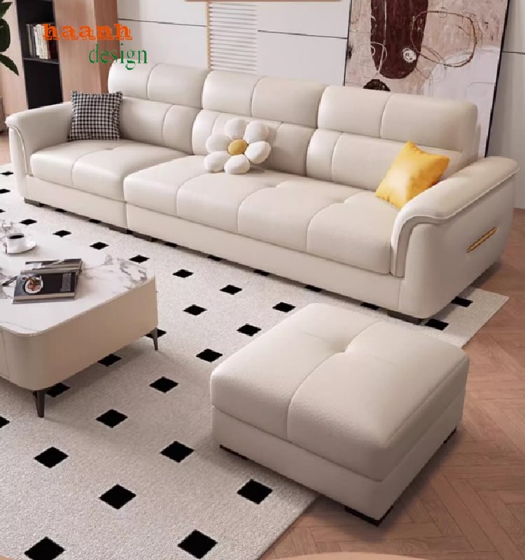 Ghế sofa phòng khách khung gỗ sồi tự nhiên cao cấp