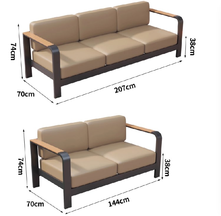 sofa sắt sân vườn
