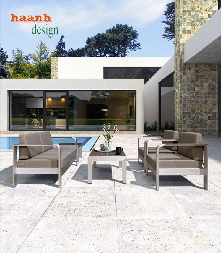 Bàn Ghế Sofa Sắt Ngoài Trời