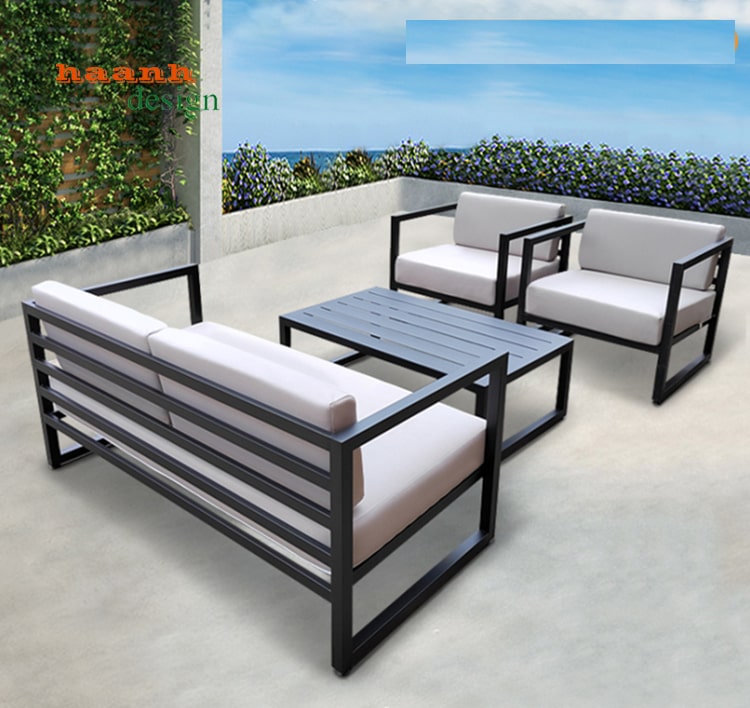 Sofa sắt sơn tĩnh điện ngoài trời