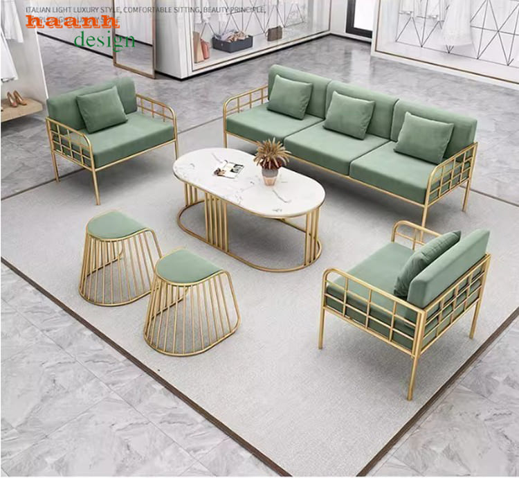 bàn ghế sắt phòng khách đẹp