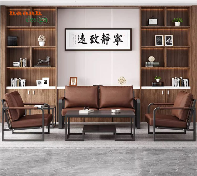bàn ghế sofa bằng sắt hiện đại phòng khách