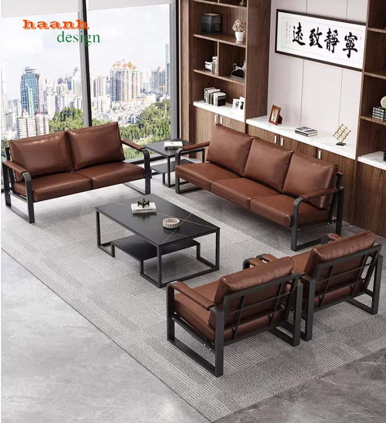 bàn ghế sofa bằng sắt đẹp sang trọng