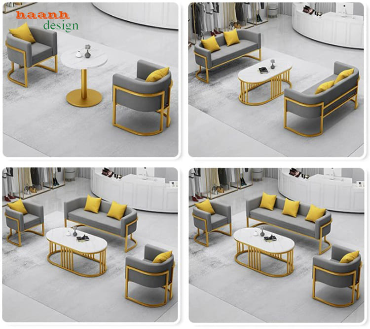 Gợi ý bố trí sofa SFS 013 với bàn Các cách bố trí sofa sắt phòng khách SFS 013 với bàn