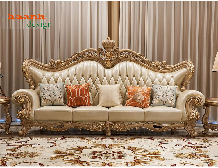 Bàn ghế phòng khách tân cổ điển châu âu