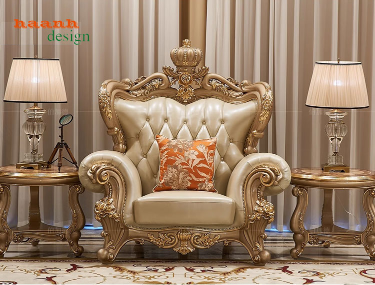Bàn ghế phòng khách tân cổ điển châu âu