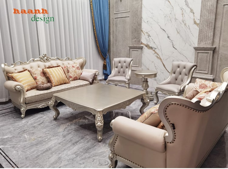 Bàn ghế sofa tân cổ điển châu âu