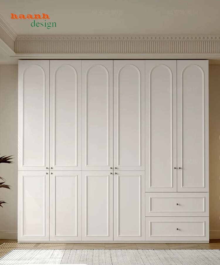 TAT 011 cánh kín Tủ quần áo TAT 011 cánh kín và ngăn kéo
