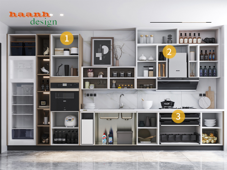 Tủ bếp gỗ công nghiệp hiện đại