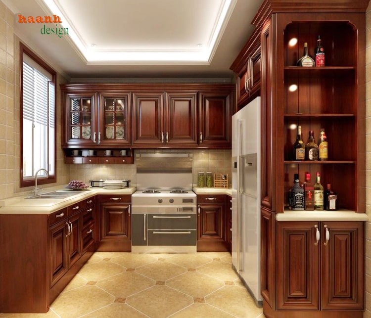 bếp gỗ tự nhiên