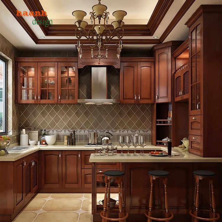bếp gỗ tự nhiên