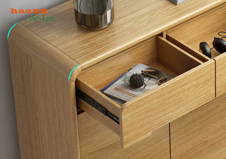 Chi tiết ngăn kéo TDC 009 Ngăn kéo mở của tủ giầy dép gỗ công nghiệp TDC 009