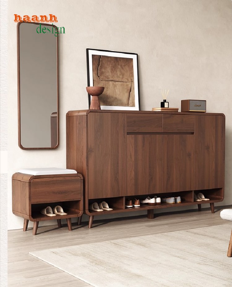 Tủ giày gỗ công nghiệp – Giải pháp lưu trữ cho gia đình-TDC 006