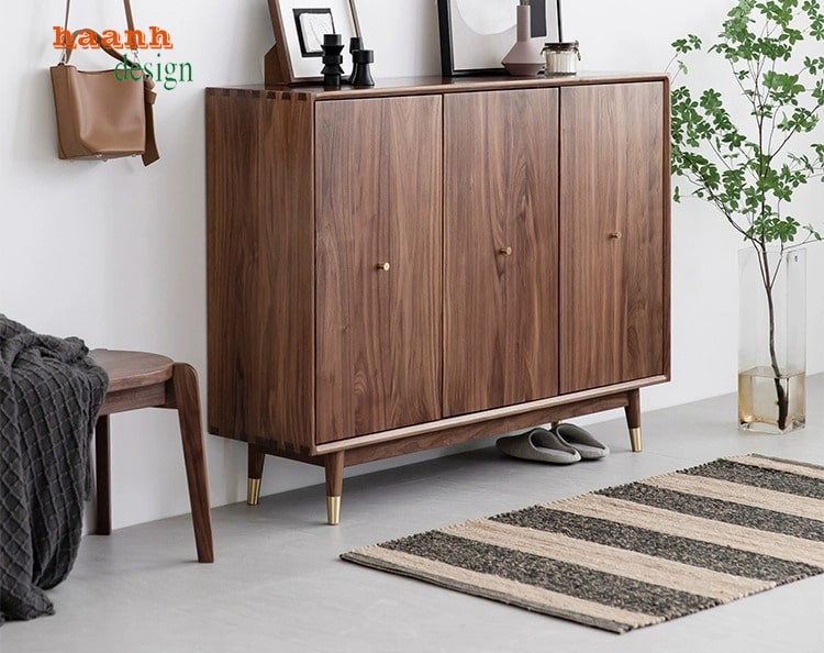 tủ đựng giày dép bằng gỗ tự nhiên