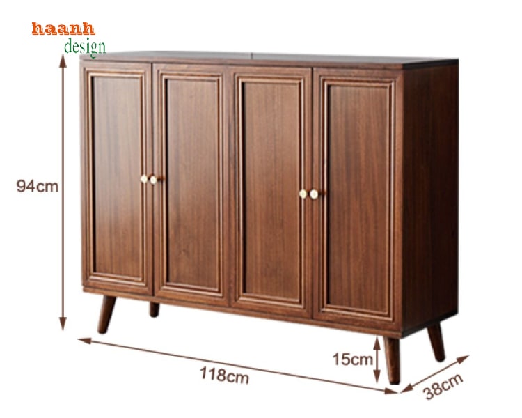 Tủ giày dép gỗ tự nhiên