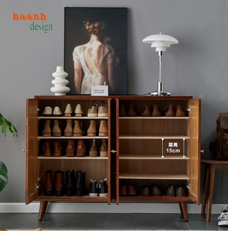 Tủ giày dép gỗ tự nhiên