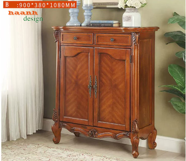 Phương án hai cánh 900 x 380 x 1080 mm Tủ giày TGT 006 hai cánh kích thước 900 x 380 x 1080 mm