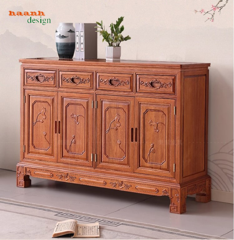 Tủ đựng giày dép bằng gỗ – Đẳng cấp từ chất liệu đến thiết kế-TGG 005