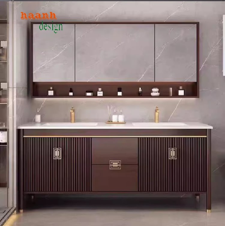 Tủ gỗ phòng tắm đa kích thước thiết kế theo yêu cầu