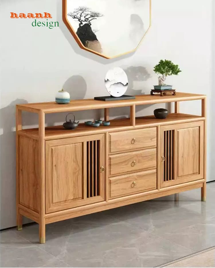 Kệ tủ để đồ gỗ sồi nhập khẩu Nga Mỹ chất lượng cao