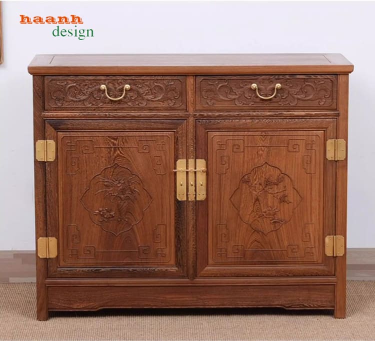 tủ lưu trữ gỗ giả cổ phong cách á đông