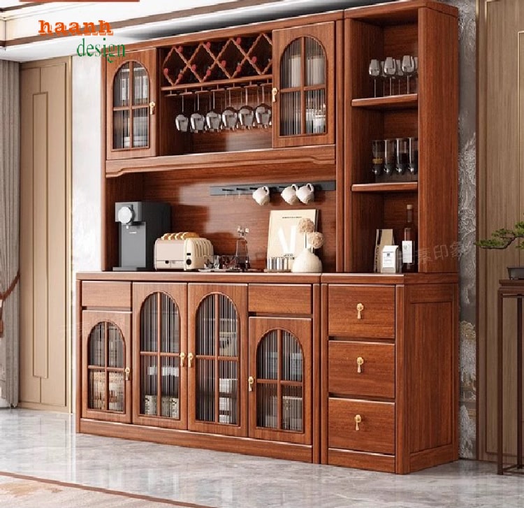 Tủ chứa đồ gỗ tự nhiên sơn PU mờ Inchem
