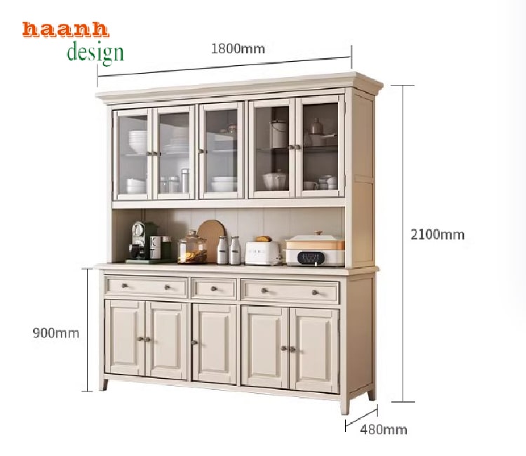 tủ đựng đồ nhà bếp bằng gỗ
