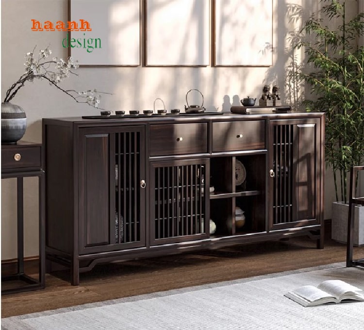 Xưởng sản xuất tủ lưu trữ phòng bếp gỗ tự nhiên